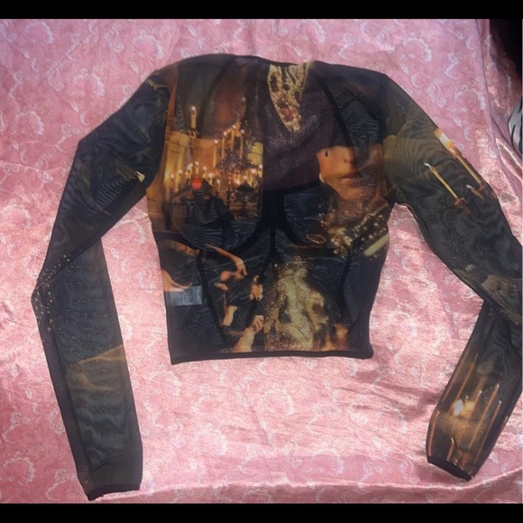 Mesh Cropped Top - Picture 2 of 5